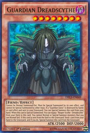 Guardian Dreadscythe DRL3-EN049 card from Dragons of Legend: Unleashed