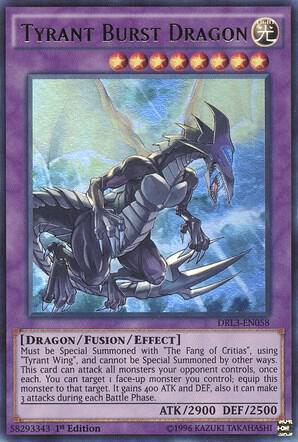 Tyrant Burst Dragon DRL3-EN058 card from Dragons of Legend: Unleashed