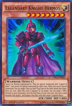 Legendary Knight Hermos DRL3-EN062 card from Dragons of Legend: Unleashed