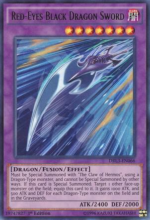 Red-Eyes Black Dragon Sword DRL3-EN066 card from Dragons of Legend: Unleashed
