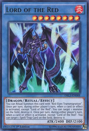 Lord of the Red DRL3-EN068 card from Dragons of Legend: Unleashed