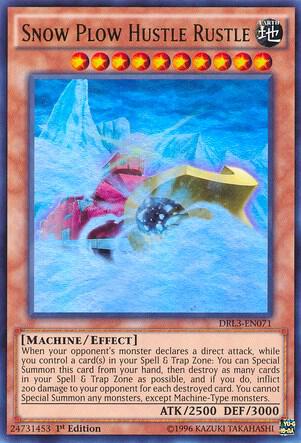 Snow Plow Hustle Rustle DRL3-EN071 card from Dragons of Legend: Unleashed