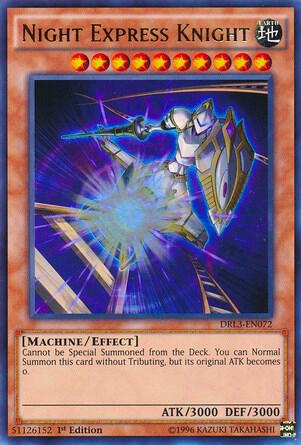 Night Express Knight DRL3-EN072 card from Dragons of Legend: Unleashed