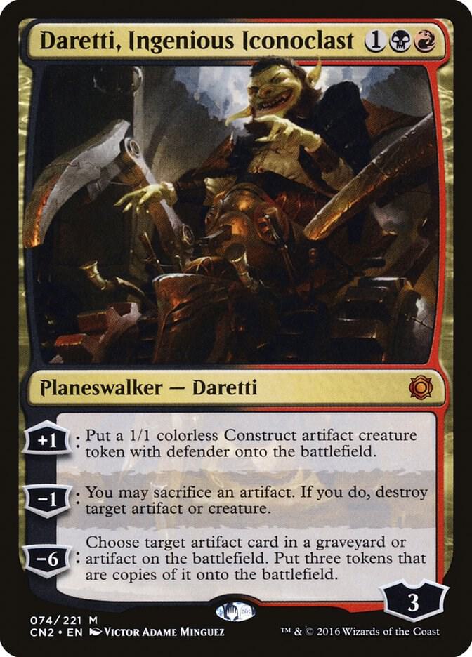 Daretti, Ingenious Iconoclast 74 card from Conspiracy: Take the Crown