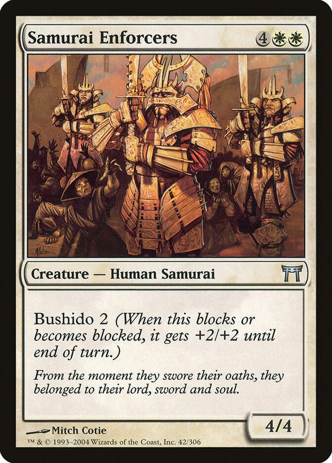 Samurai Enforcers 42 card from Champions of Kamigawa
