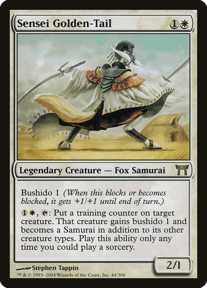 Sensei Golden-Tail 44 card from Champions of Kamigawa