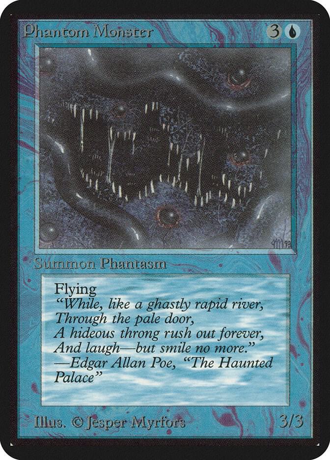 Phantom Monster card from Alpha Edition