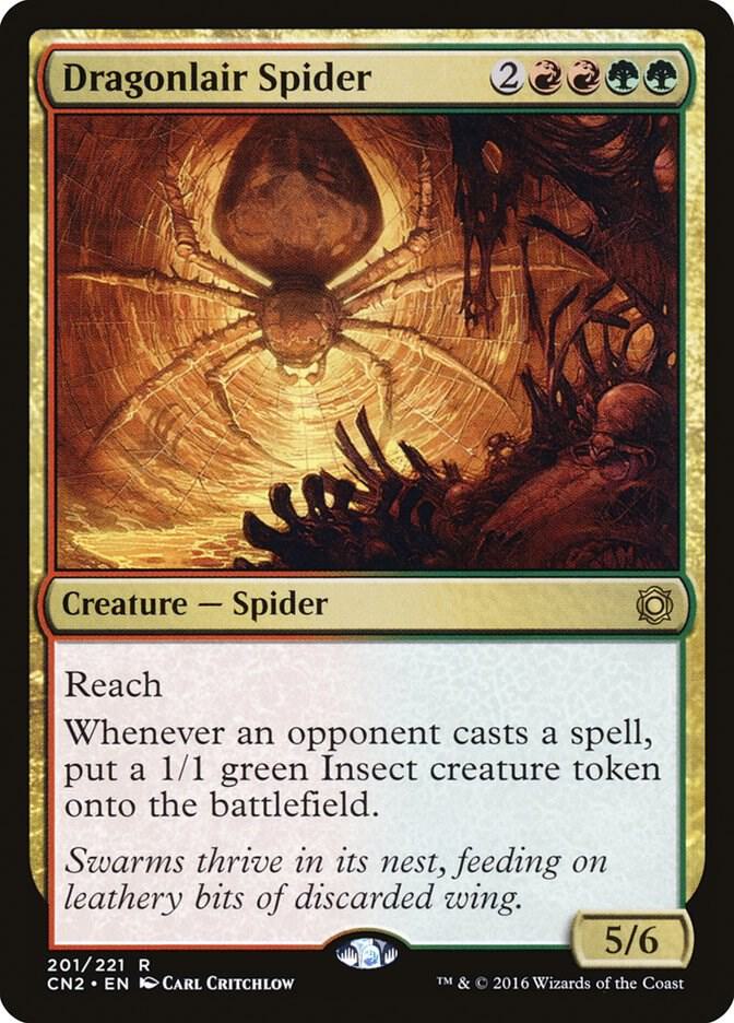 Dragonlair Spider 201 card from Conspiracy: Take the Crown