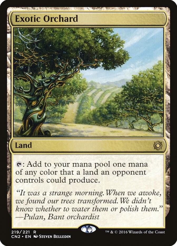 Exotic Orchard 219 card from Conspiracy: Take the Crown