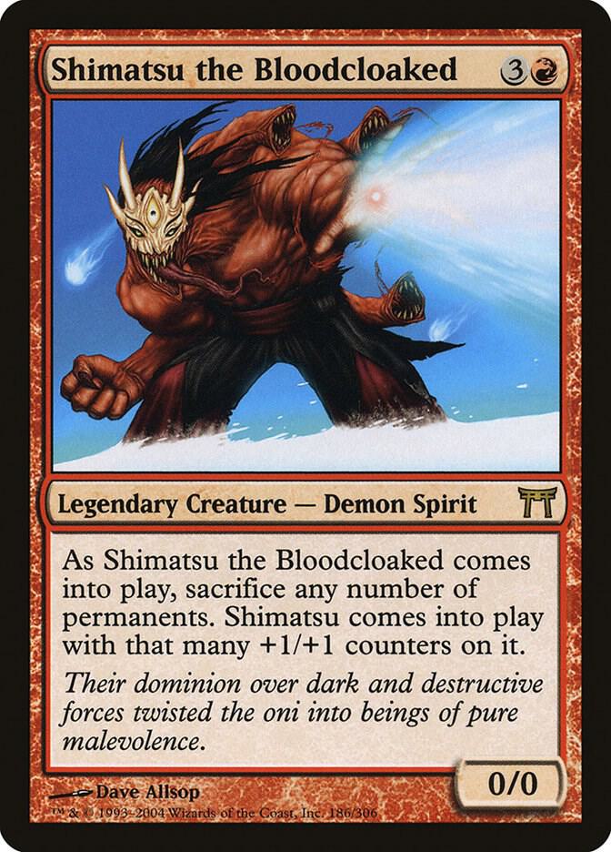 Shimatsu the Bloodcloaked 186 card from Champions of Kamigawa