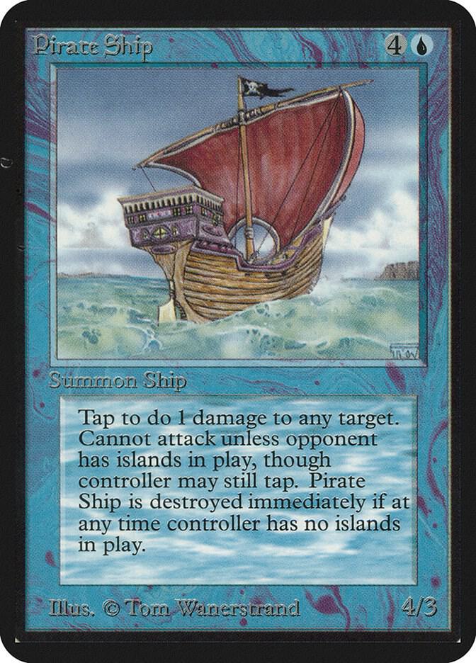 Pirate Ship card from Alpha Edition