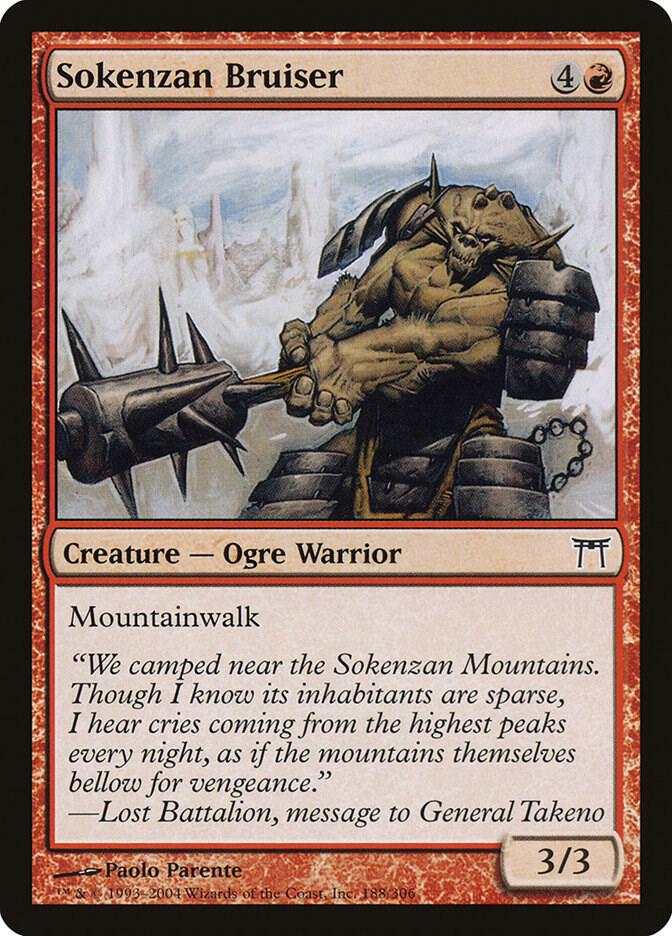 Sokenzan Bruiser 188 card from Champions of Kamigawa