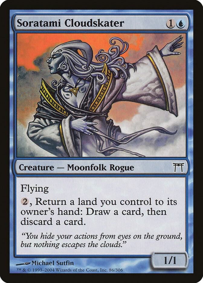 Soratami Cloudskater 86 card from Champions of Kamigawa