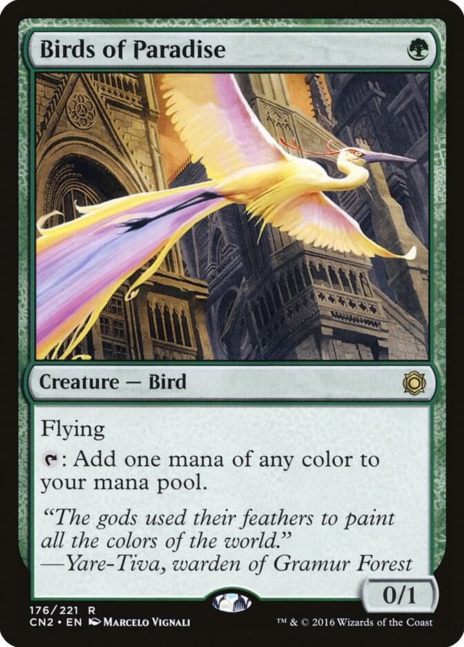 Birds of Paradise 176 card from Conspiracy: Take the Crown