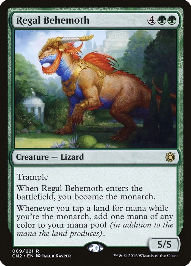 Regal Behemoth 69 card from Conspiracy: Take the Crown