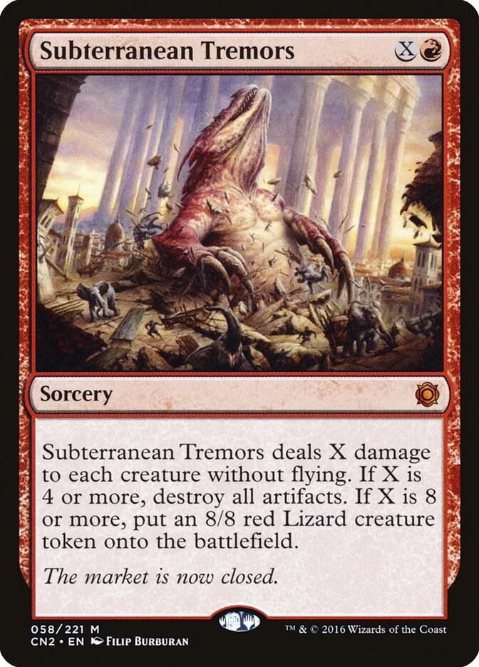 Subterranean Tremors 58 card from Conspiracy: Take the Crown
