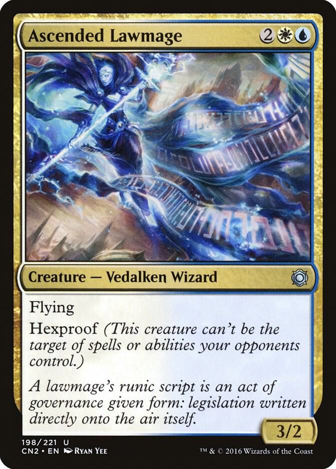 Ascended Lawmage 198 card from Conspiracy: Take the Crown