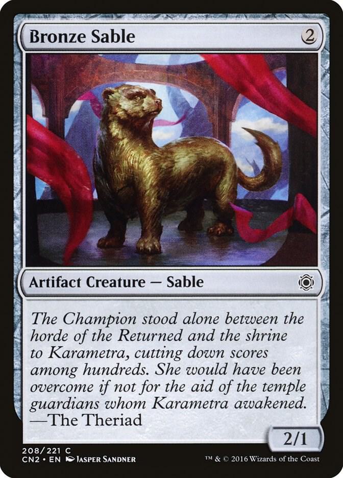 Bronze Sable 208 card from Conspiracy: Take the Crown