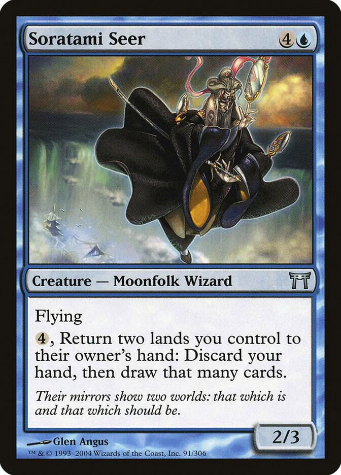 Soratami Seer 91 card from Champions of Kamigawa