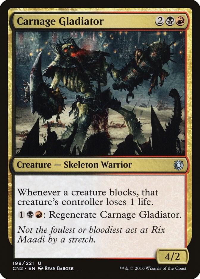 Carnage Gladiator 199 card from Conspiracy: Take the Crown