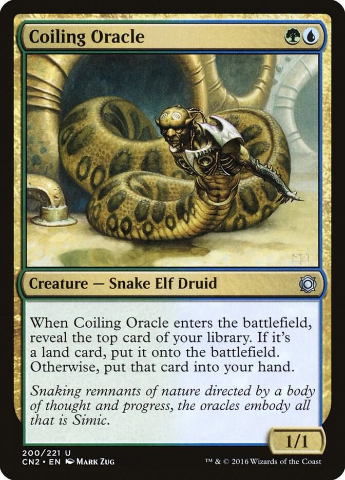 Coiling Oracle 200 card from Conspiracy: Take the Crown