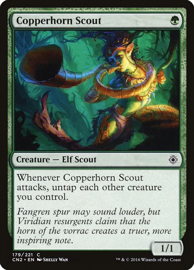 Copperhorn Scout 179 card from Conspiracy: Take the Crown