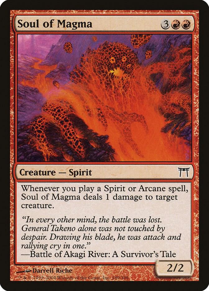 Soul of Magma 189 card from Champions of Kamigawa