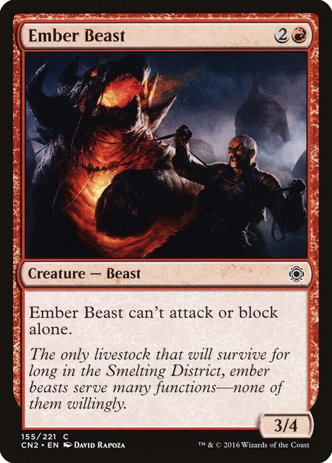 Ember Beast 155 card from Conspiracy: Take the Crown