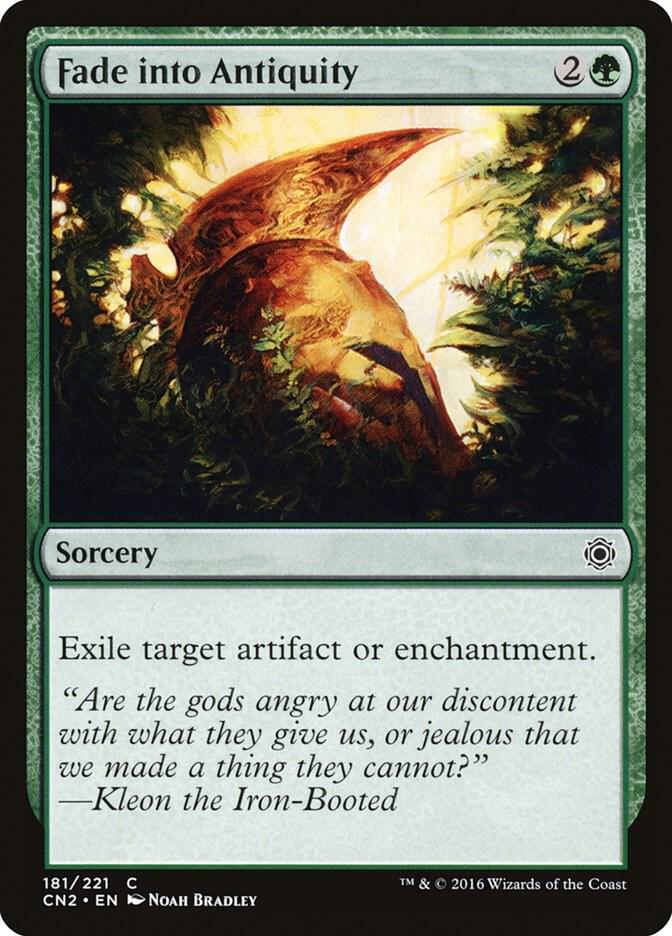 Fade into Antiquity 181 card from Conspiracy: Take the Crown