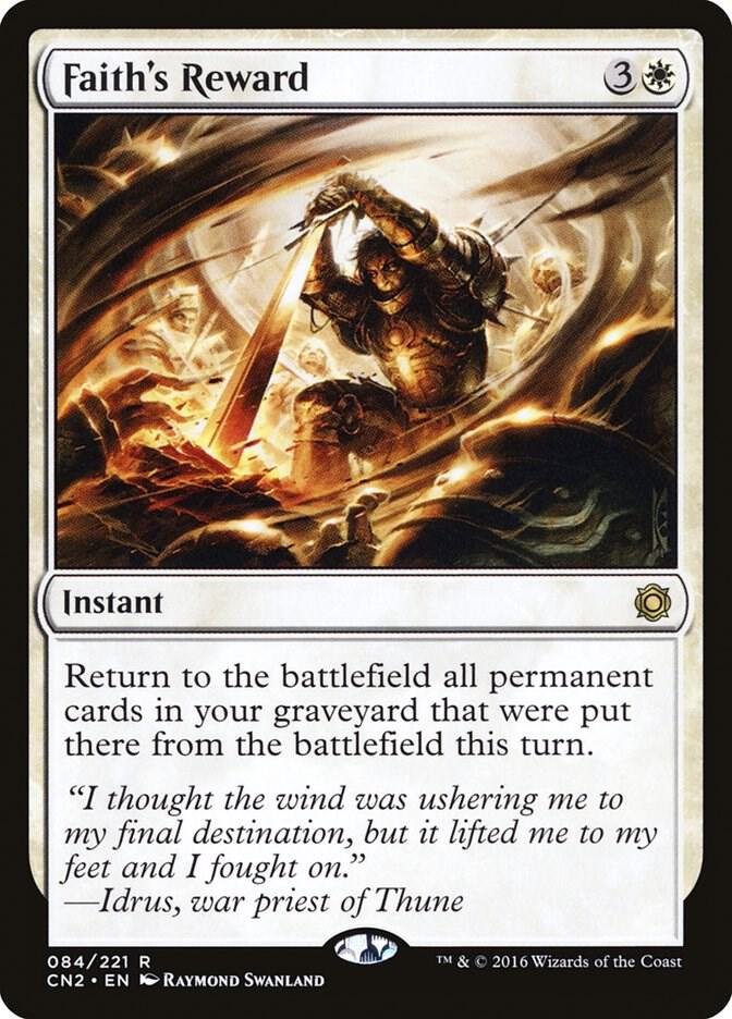 Faith's Reward 84 card from Conspiracy: Take the Crown