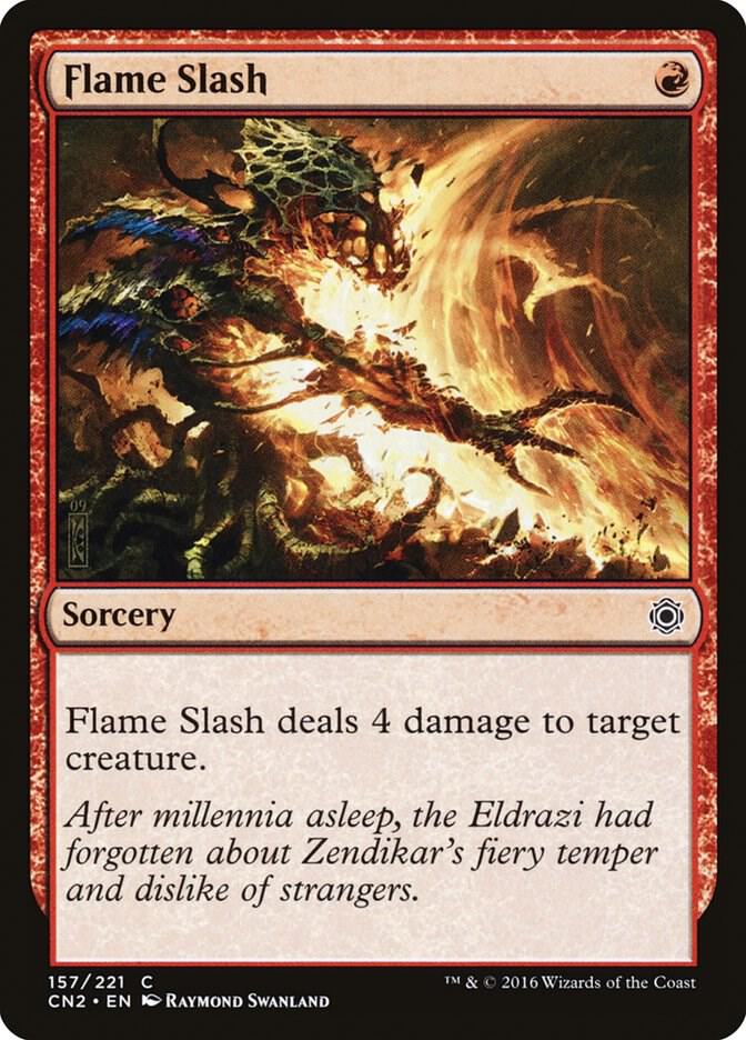 Flame Slash 157 card from Conspiracy: Take the Crown