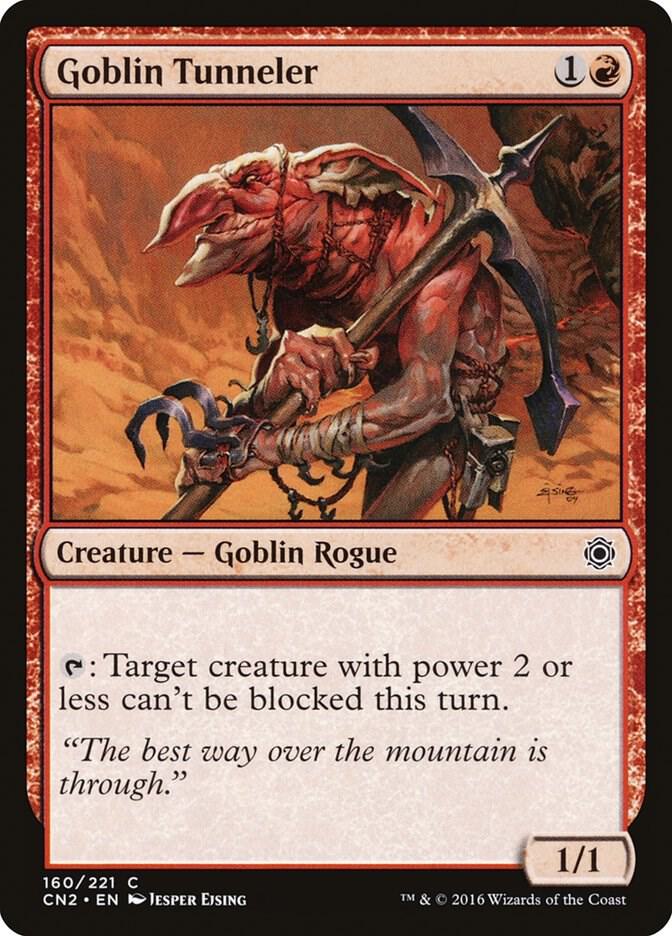 Goblin Tunneler 160 card from Conspiracy: Take the Crown