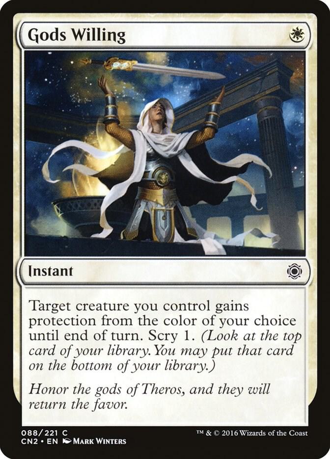 Gods Willing 88 card from Conspiracy: Take the Crown