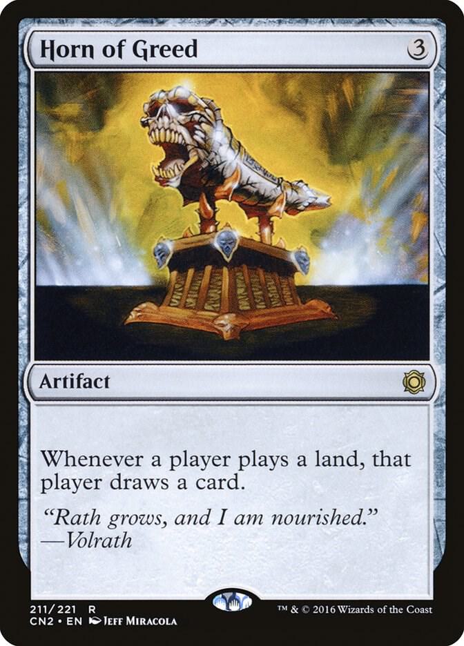 Horn of Greed 211 card from Conspiracy: Take the Crown