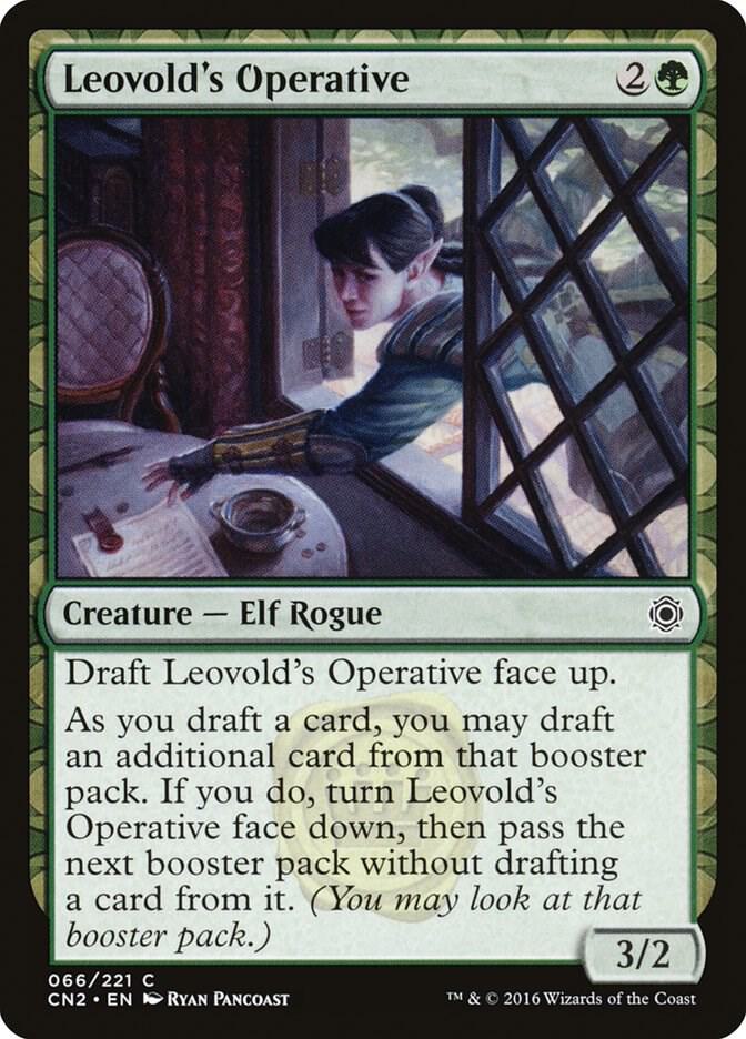 Leovold's Operative 66 card from Conspiracy: Take the Crown