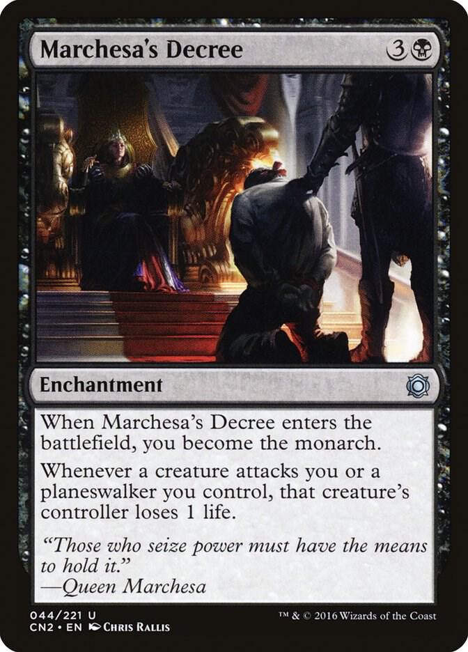 Marchesa's Decree 44 card from Conspiracy: Take the Crown