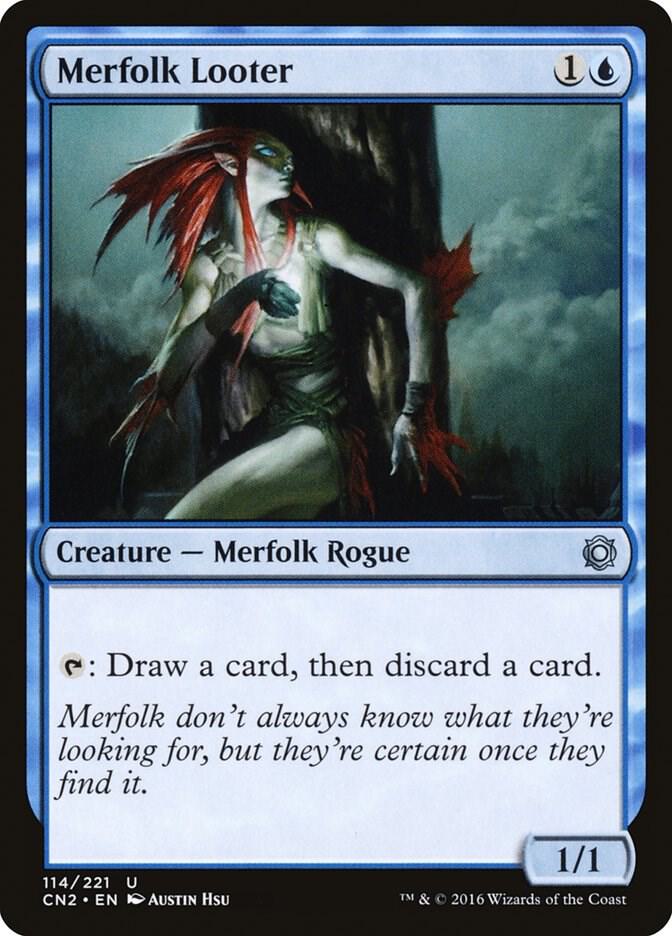 Merfolk Looter 114 card from Conspiracy: Take the Crown