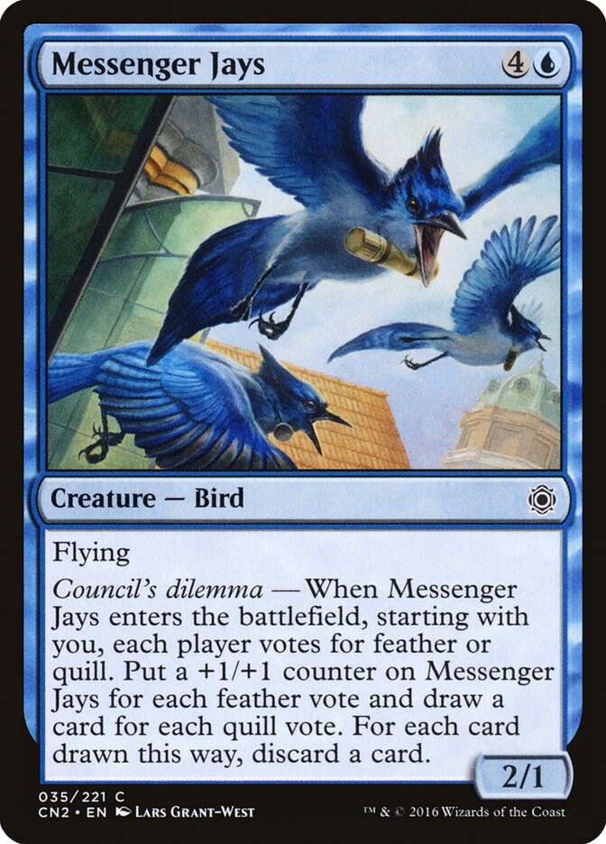 Messenger Jays 35 card from Conspiracy: Take the Crown