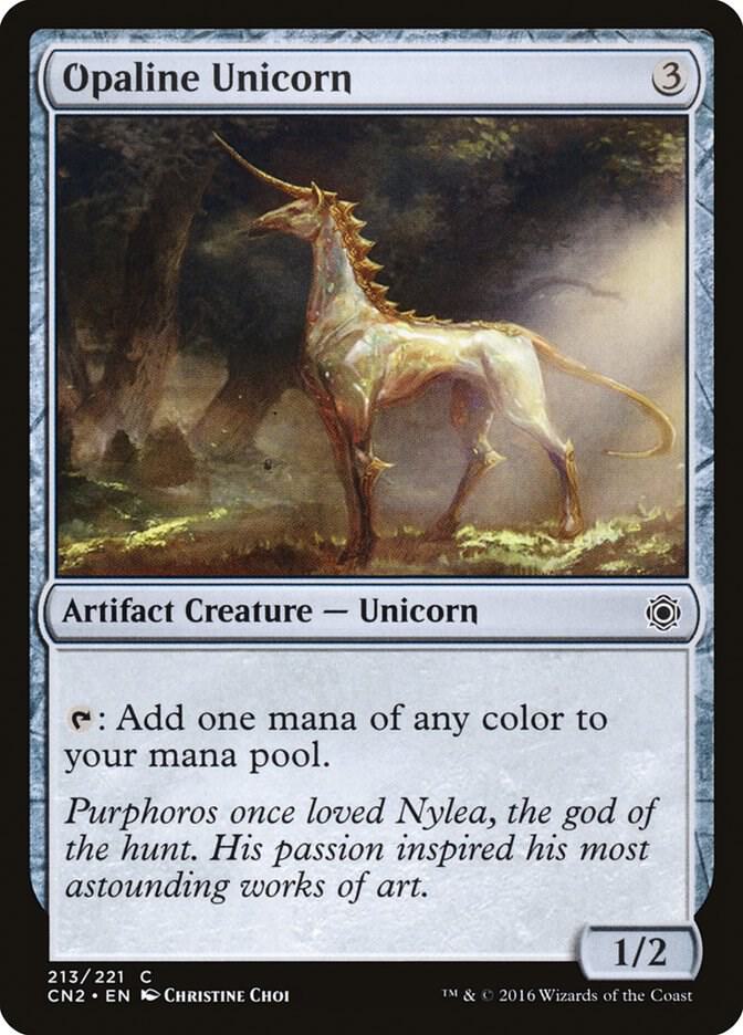 Opaline Unicorn 213 card from Conspiracy: Take the Crown
