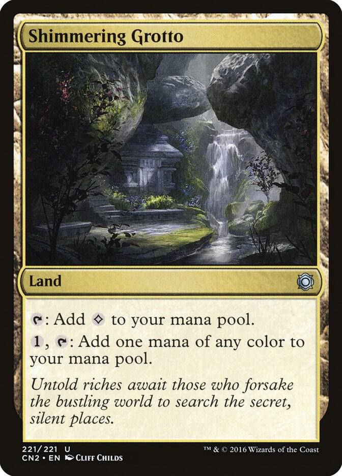 Shimmering Grotto 221 card from Conspiracy: Take the Crown