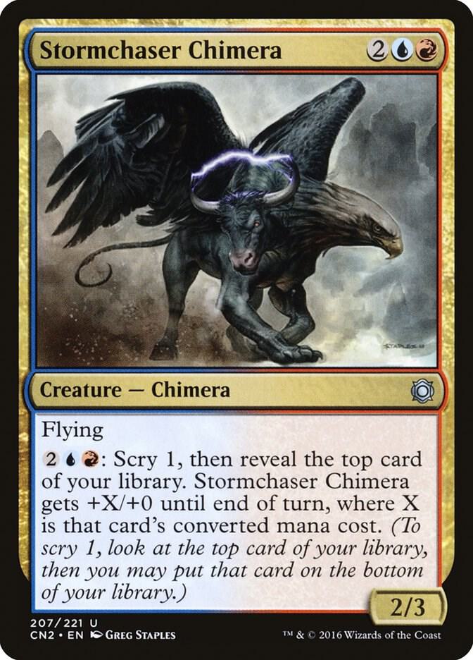 Stormchaser Chimera 207 card from Conspiracy: Take the Crown