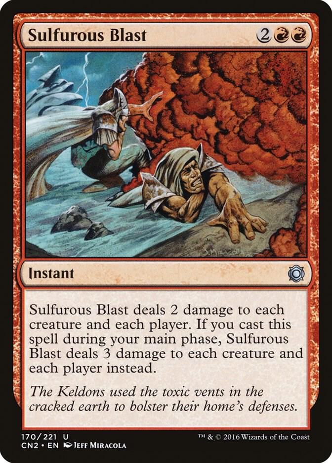 Sulfurous Blast 170 card from Conspiracy: Take the Crown