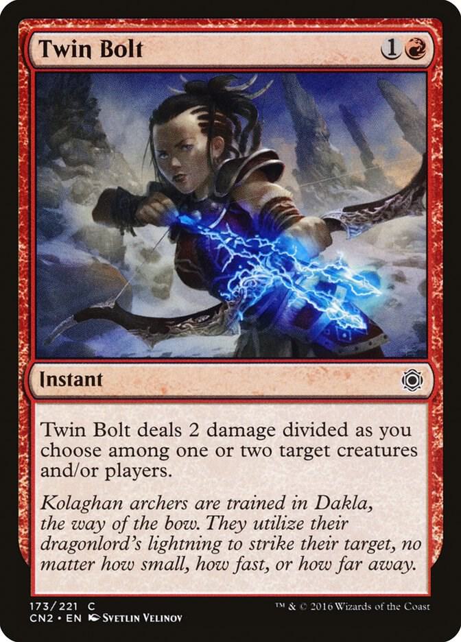 Twin Bolt 173 card from Conspiracy: Take the Crown
