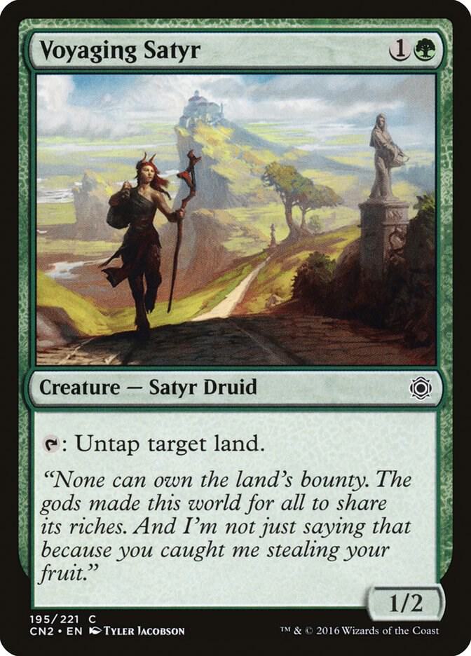Voyaging Satyr 195 card from Conspiracy: Take the Crown