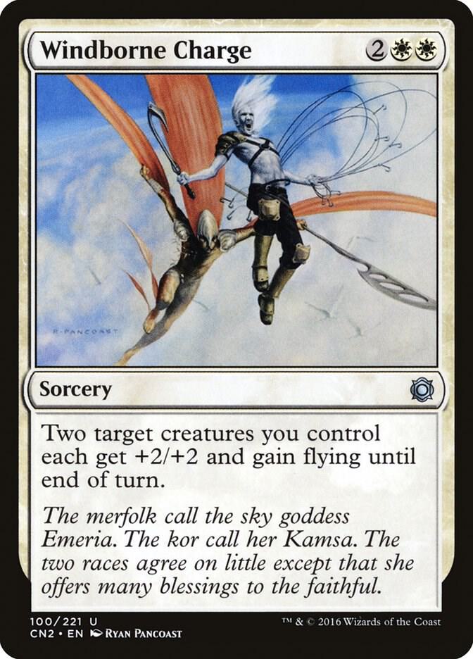 Windborne Charge 100 card from Conspiracy: Take the Crown