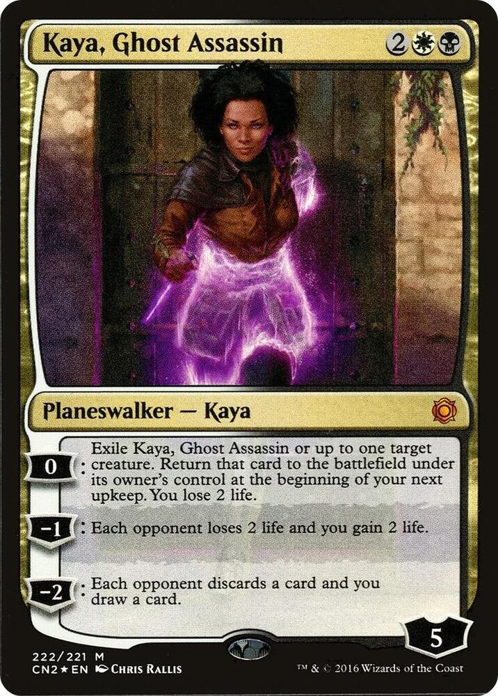Kaya, Ghost Assassin (Alternate Art Foil) 222 card from Conspiracy: Take the Crown