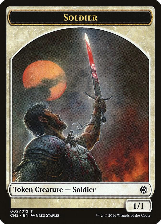 Soldier Token 2 card from Conspiracy: Take the Crown