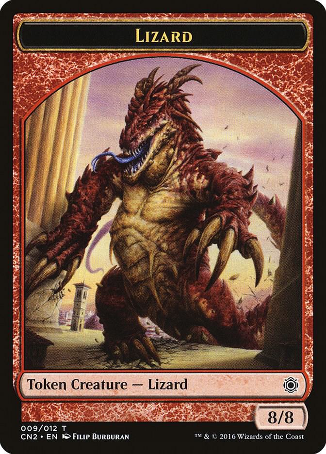 Lizard Token 9 card from Conspiracy: Take the Crown