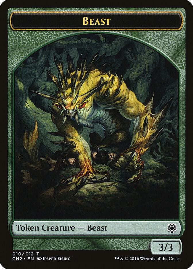 Beast Token 10 card from Conspiracy: Take the Crown