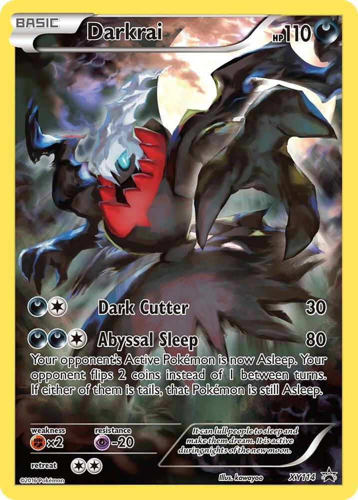 Darkrai XY114 card from XY Promos